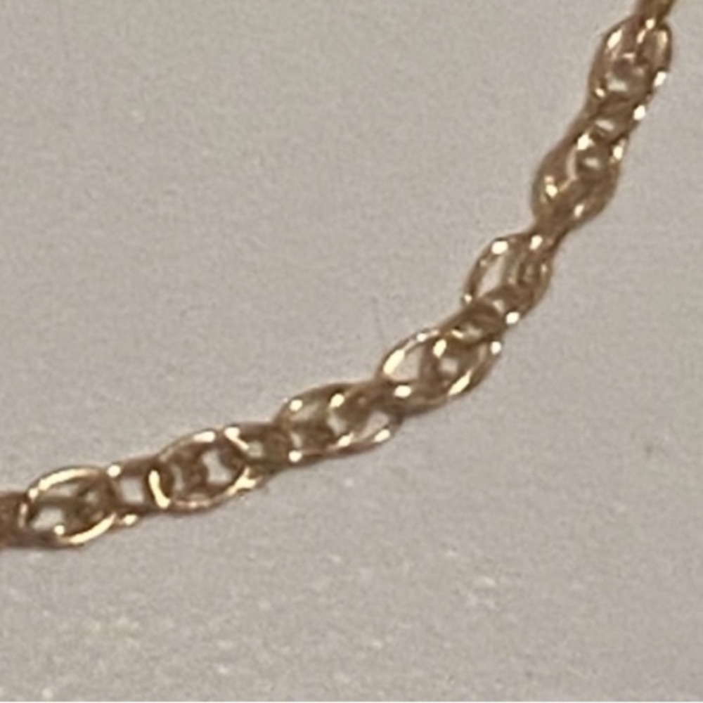 14K SOLID YELLOW GOLD #1 MOM HEART PENDANT GOLD CHAIN SIGNED AURAFIN - AUTHENTIC - Picture 11 of 16